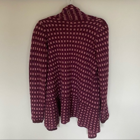 LUCY & Laurel Alpaca Blend Purple Cardigan - Picture 2 of 8